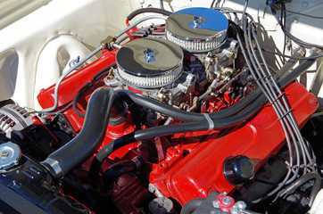 American classic car hot rod engine