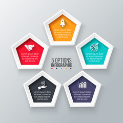 Vector infographic design template.