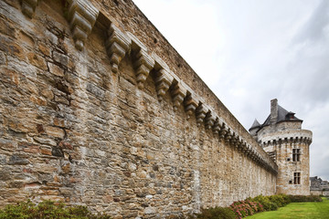 Battlements and Constable's Tower, town of Vannes, departament de Morbihan, Brittany, France