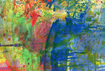 Abstract acrylic and watercolor background