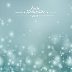 Weihnachten 2016 / Weihnachten Karte Blau Bokeh Sterne Dekoration