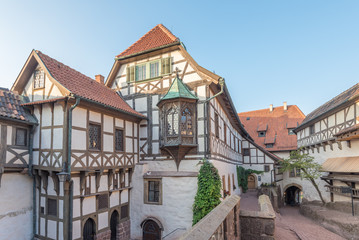 Fototapeta na wymiar Wartburg Eisenach, erster Burghof