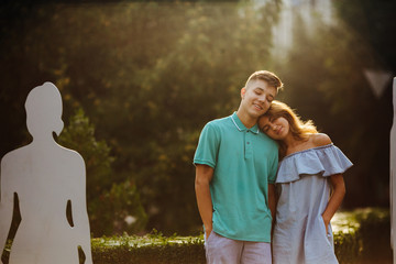 guy and girl in the park