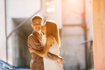 couple in the street