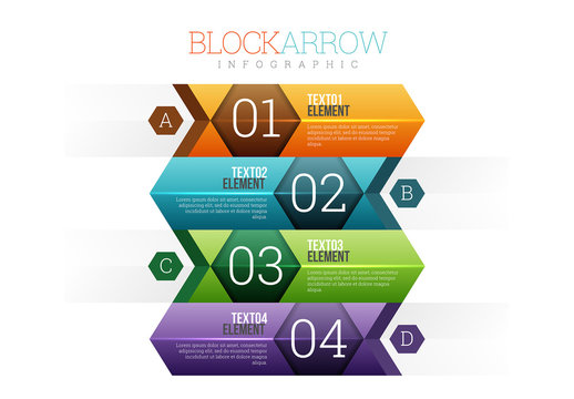 Block Arrow Infographic