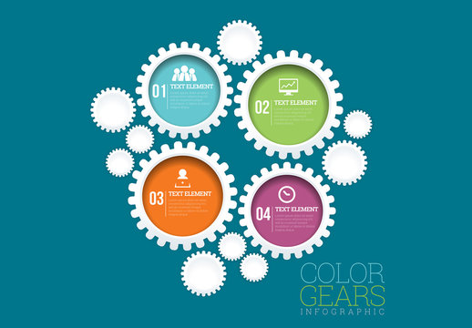 Color Gears Infographic