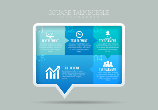 Rectangular Bubble Infographic