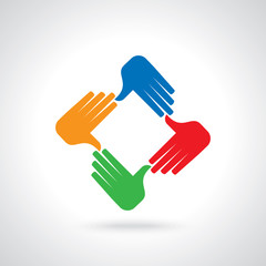 Fototapeta premium design for teamwork concept