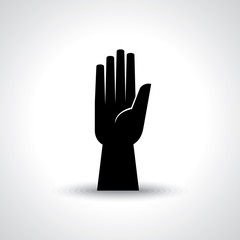 Vector Palm Hands Icons