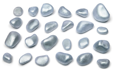 Set of stones isolated on white