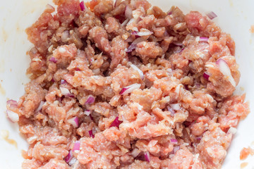 Minced meat for cutlets