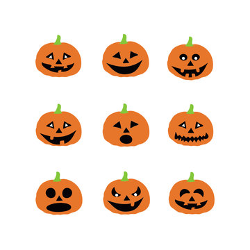 Halloween pumpkin icons