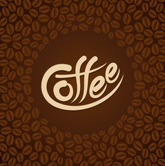 Coffee design template, creative vector