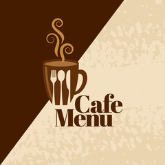 Coffee design template, creative vector