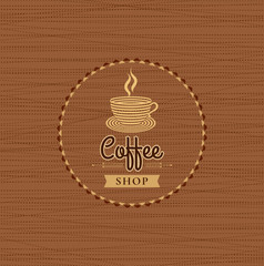 Coffee design template, creative vector