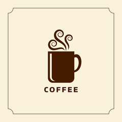 Coffee design template, creative vector