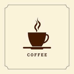 Coffee design template, creative vector