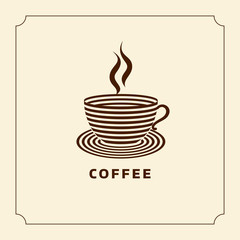 Coffee design template, creative vector