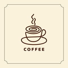 Coffee design template, creative vector