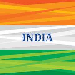 Indian national flag vector design.