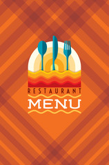 Restaurant menu card design.