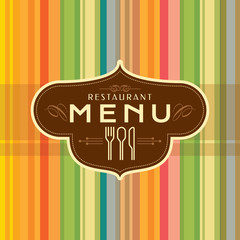 Restaurant menu card design.