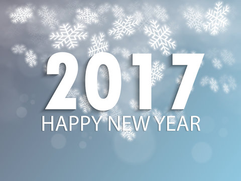 2017 New Year Card Vector Illustration
