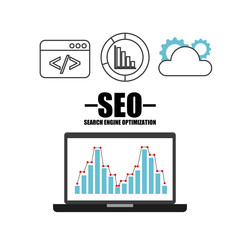 search engine optimization flat icons vector illustration design