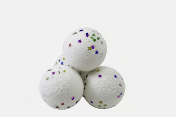 Snowball isolated on white background