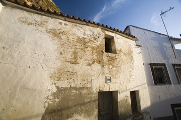 Jewish quarter streets, town of Alcantara, province of Caceres, autonomous community of...