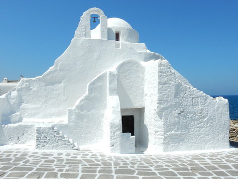Vista general Iglesia, Mykonos