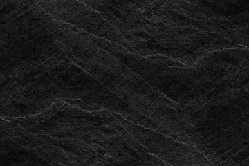 Crédence de cuisine en verre imprimé Pierres Dark grey black slate background or texture.