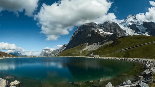 Fallbodensee and Eiger - Time Lapse Video
