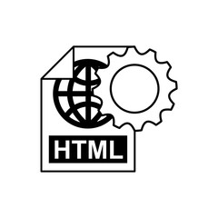 gear settings with electronic file vector illustration design