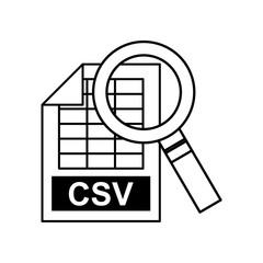 search magnifying glass with electronic file vector illustration design