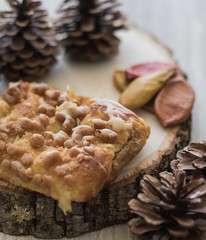 Close Up of Cinnamon Danish Pastry