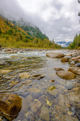 Majestic mountain river in Canada.