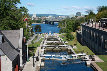 Fototapeta na wymiar Rideau Kanal in Ottawa