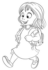 Mädchen, Kind, Schulkind