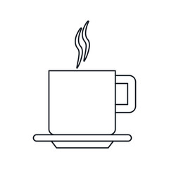 coffee mug icon. Coffe time drink breakfast and beverage theme. Isolated design. Vector illustration