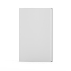 Blank Book isolated on white background, mock up, 3d render