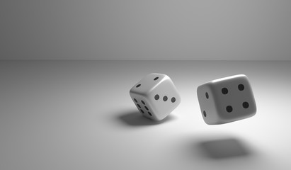 zwei Würfel 3D Render