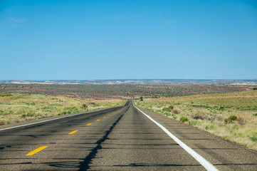 Straight road in Arizona