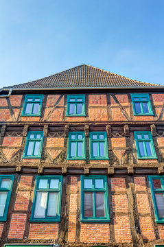 Moltke-Haus in Parchim, Mecklenburg-Vorpommern - traditionelles Fachwerkhaus