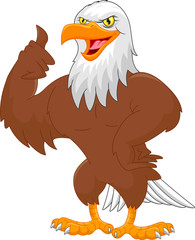 eagle cartoon thumbs up