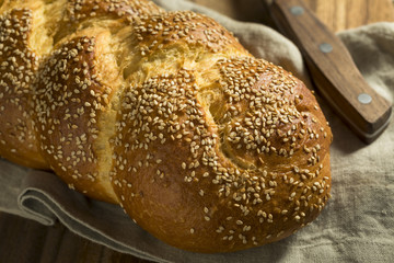Homemade Sesame Challah Bread