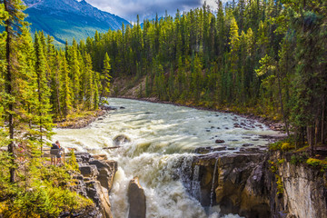 Sunwapta River & Falls, Jasper National Park, Alberta, Canada