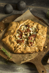 Savory Prosciutto Cheese and Pear Galette