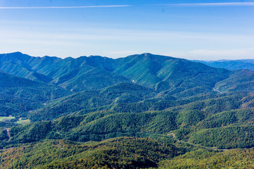 Obraz premium Gora Indyuk - Krasnodar Krai, Russia. View from the top of th
