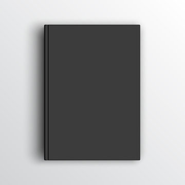 Blank book, textbook, booklet or notebook mockup for design and branding